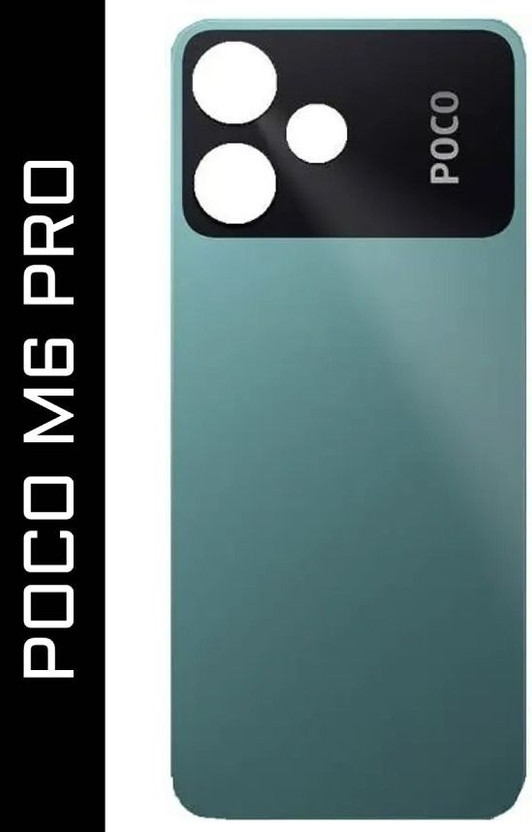 Flipkart SmartBuy POCO M6 Pro (5G) Glass Back Panel(Forest Green)