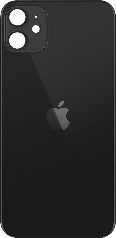 Purplesavvy Apple iPhone 11 Glass Back Panel(Black)