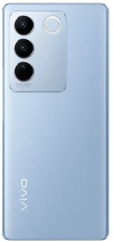 KOHZO VIVO V27 (GLASS) WITH CAMERA RING Back Panel(MAGIC BLUE)