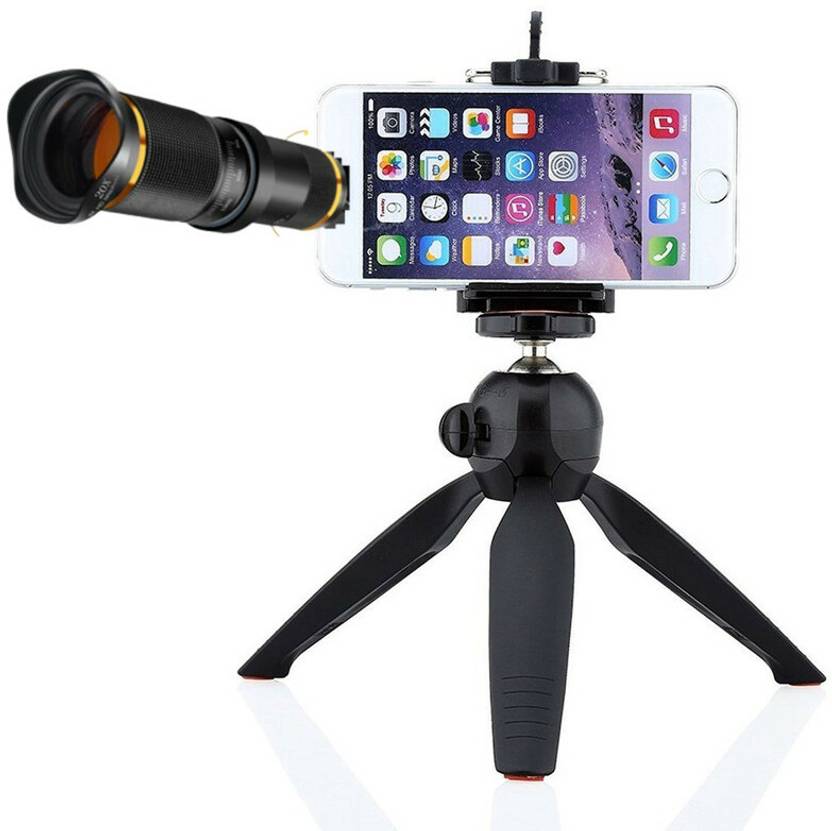 Elevea Full HD External Mobile Camera Lens With 228 Stand Mobile Phone