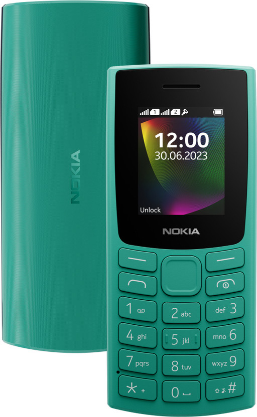 Nokia 106 Single Sim Keypad Phone with Built-in UPI App, MP3 Player(Emerald Green)
