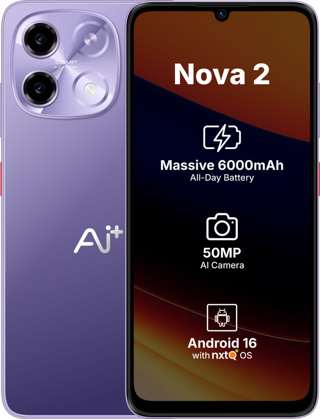 Ai+ Nova 2 5G (Purple, 128 GB)(4 GB RAM)