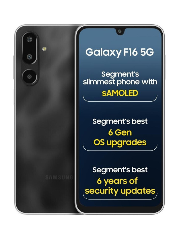 Samsung Samsung Galaxy F16 5G (Bling Black, 128 GB)(8 GB RAM) - Flipkart Deal