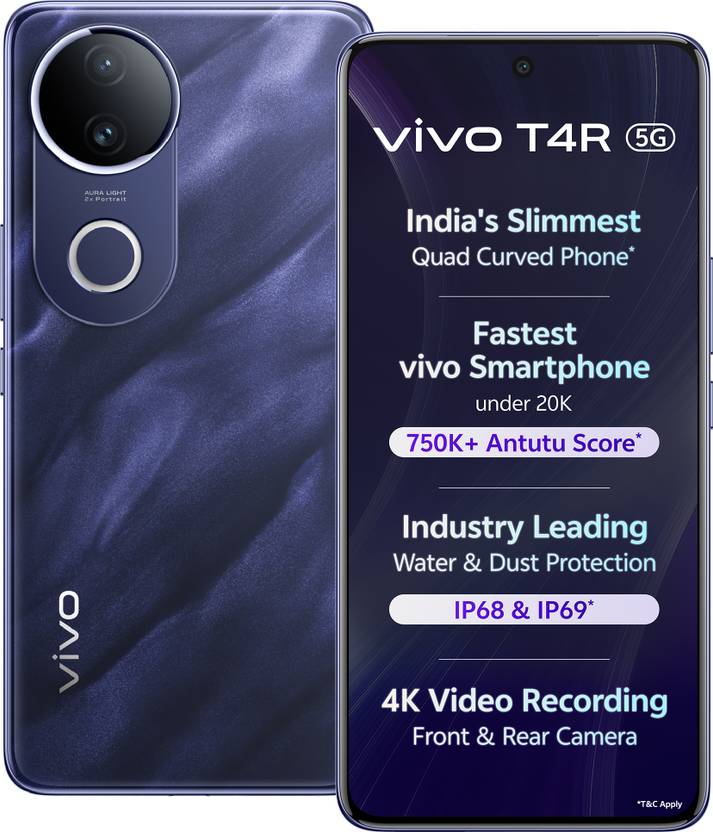 Vivo T4r 5g (twilight Blue, 128 Gb, 5700 Mah)