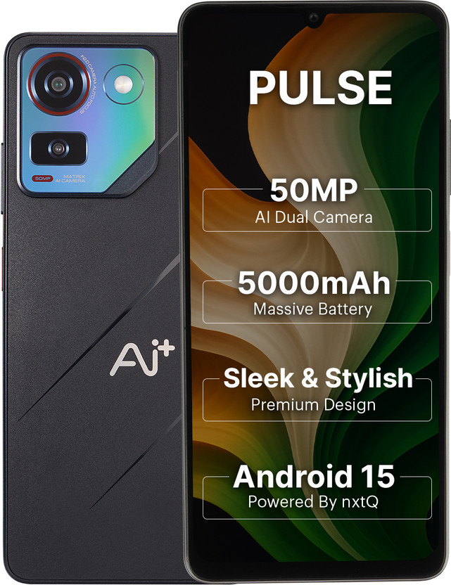 Ai+ Pulse 1 (Black, 64 GB)(4 GB RAM)