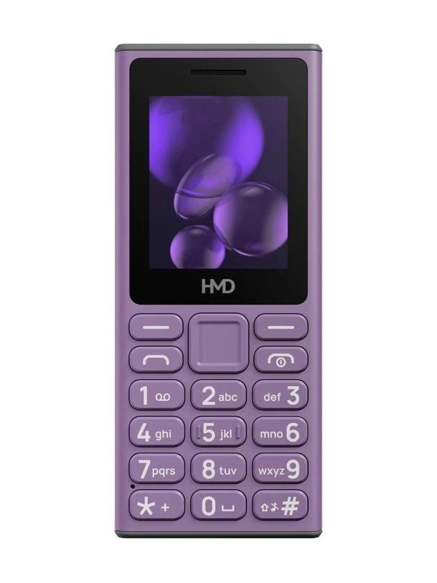 HMD 105 Dual Sim Keypad Phone with Built-in UPI App, Wireless FM Radio(Purple)