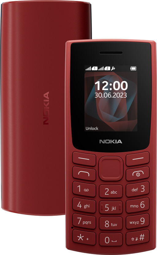 Nokia All-New 105 Single Sim Keypad Phone with Built-in UPI Payments(Terracotta Red)