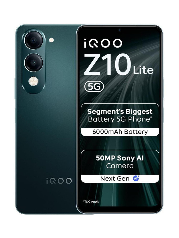 IQOO Z10 Lite 5G (Cyber Green, 64 GB)(4 GB RAM)
