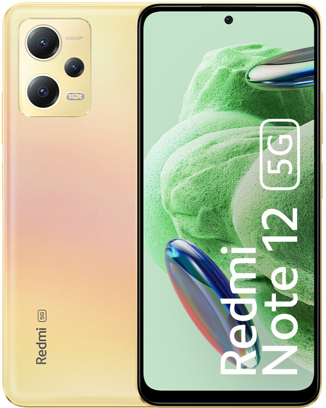 REDMI Note 12 5G (Sunrise Gold, 128 GB)(6 GB RAM)