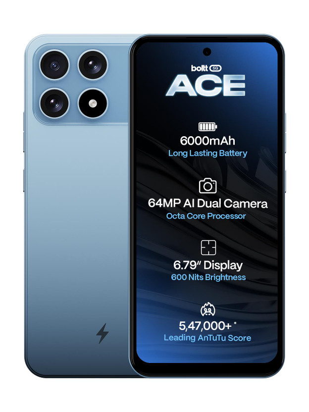 BOLTT BOLTT ACE 5G (Sky Blue, 128 GB)(6 GB RAM) - Flipkart Deal