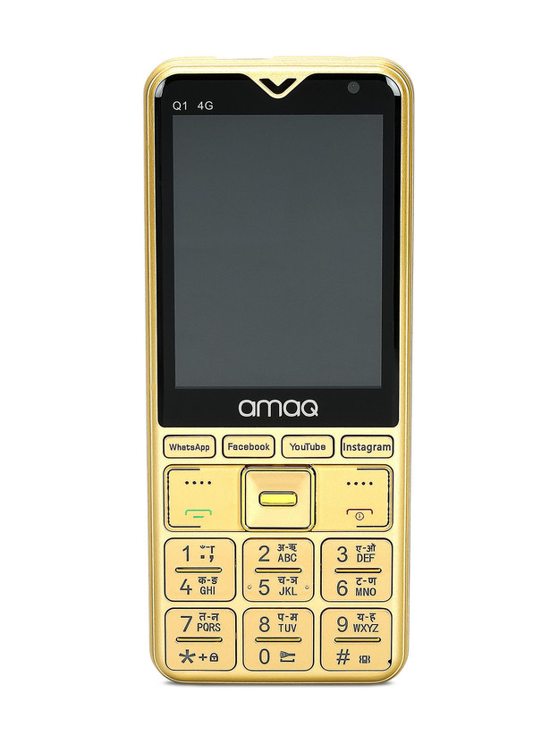 amaq amaq Q1 4G Volte/Lte supported dual sim, Touch and Keypad mobile(Gold) - Flipkart Deal