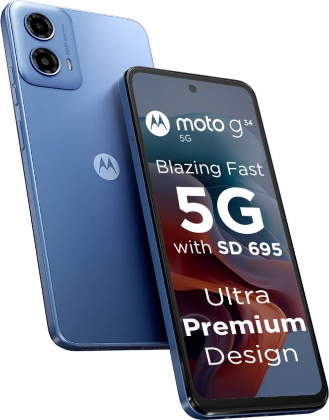 MOTOROLA G34 5G (Ice Blue, 128 GB) 8 GB RAM