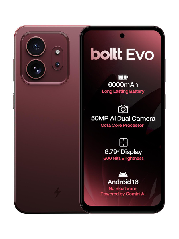 BOLTT EVO (Berry Red, 64 GB)(4 GB RAM)