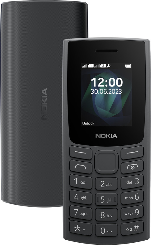 Nokia All-New 105 Single Sim Keypad Phone with Built-in UPI Payments(Charcoal)