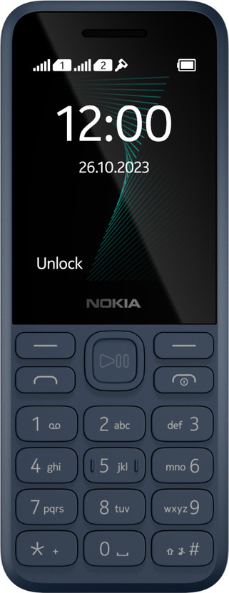 Nokia 130 Music Dual Sim with Music Player, Dedicated Music Buttons(Dark Blue)