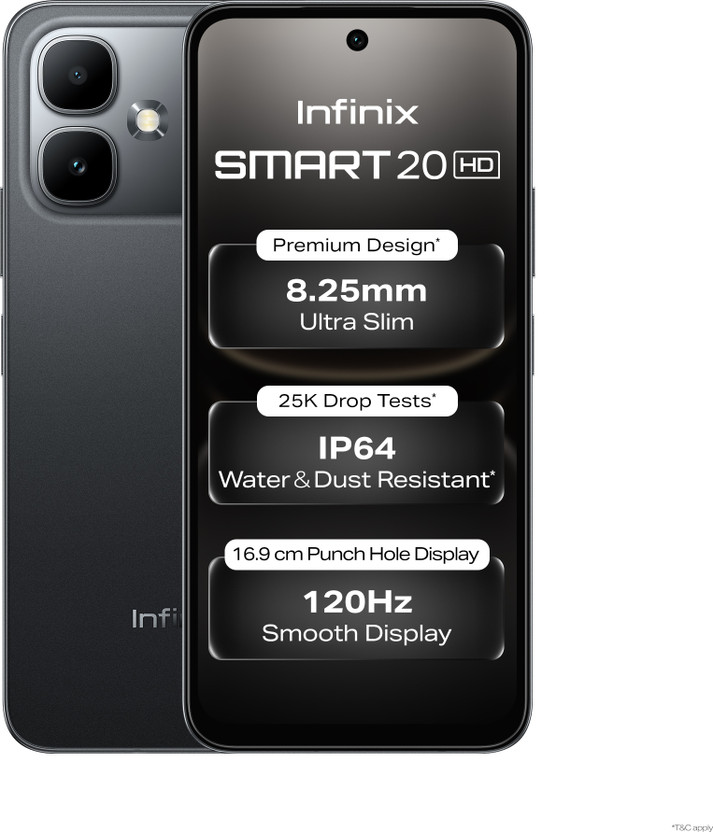 Infinix Infinix SMART 20 HD (Night Pulse, 64 GB)(3 GB RAM) - Flipkart Deal