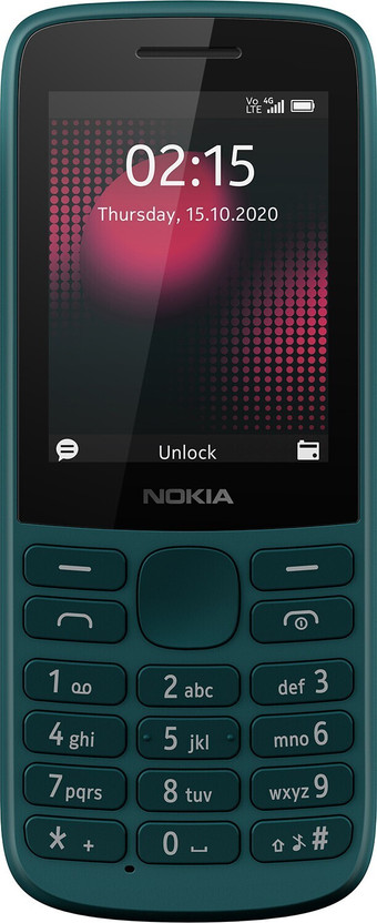 Nokia 215 DS 4G Keypad Phone with Long Battery Life,Wireless FM Radio(Cyan)