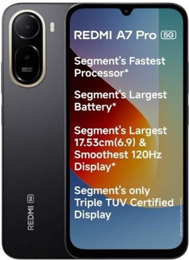 REDMI A7 Pro 5G (Black, 128 GB)(4 GB RAM)