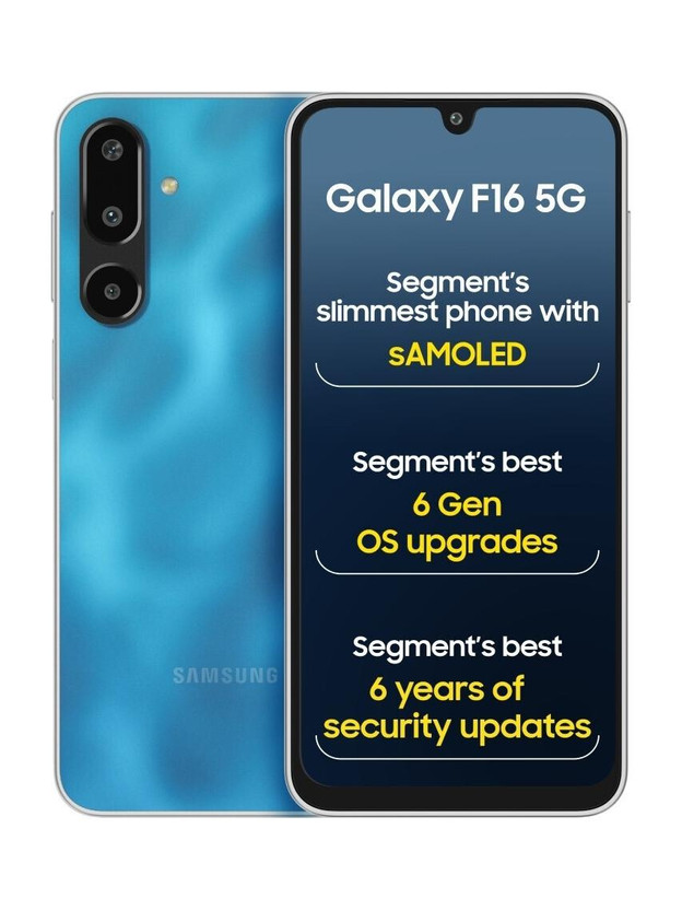 Samsung Samsung Galaxy F16 5G (Vibing Blue, 128 GB)(8 GB RAM) - Flipkart Deal