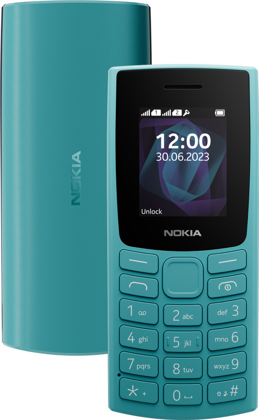 Nokia All-New 105 Single Sim Keypad Phone with Built-in UPI Payments(Cyan)