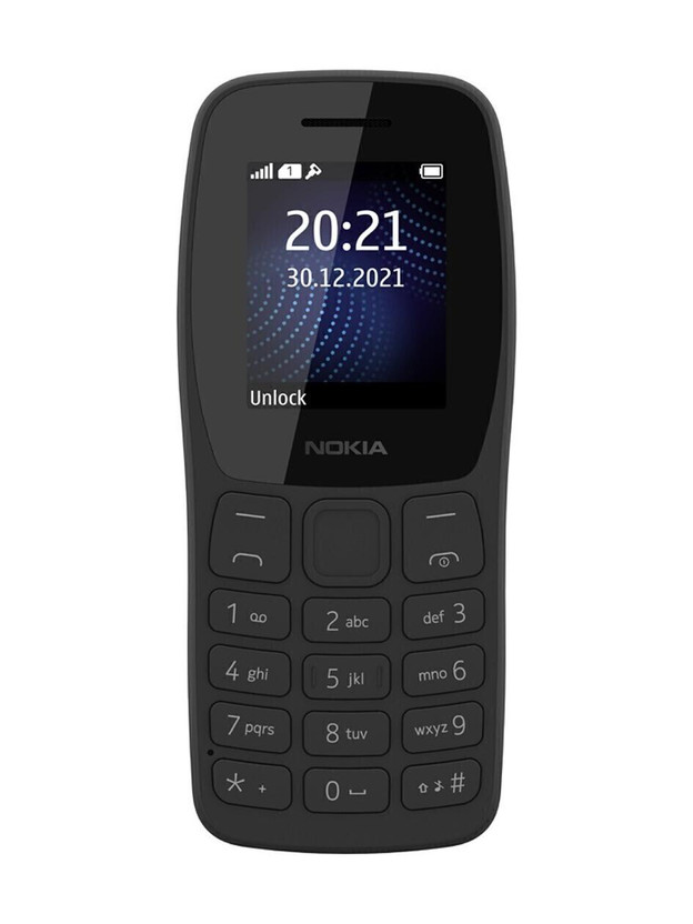Nokia 105 Single SIM, Keypad Mobile Phone with Wireless FM Radio(Charcoal)