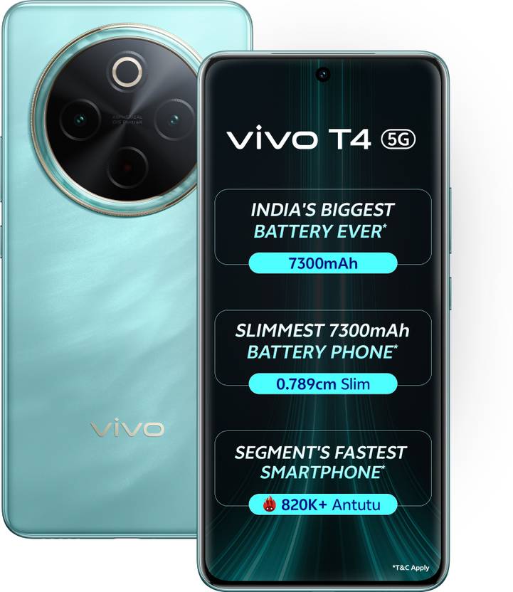 Vivo T4 5g (emerald Blaze, 256 Gb, 7300 Mah)