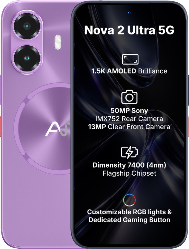 Ai+ Nova 2 Ultra 5G (Purple, 128 GB)(8 GB RAM)