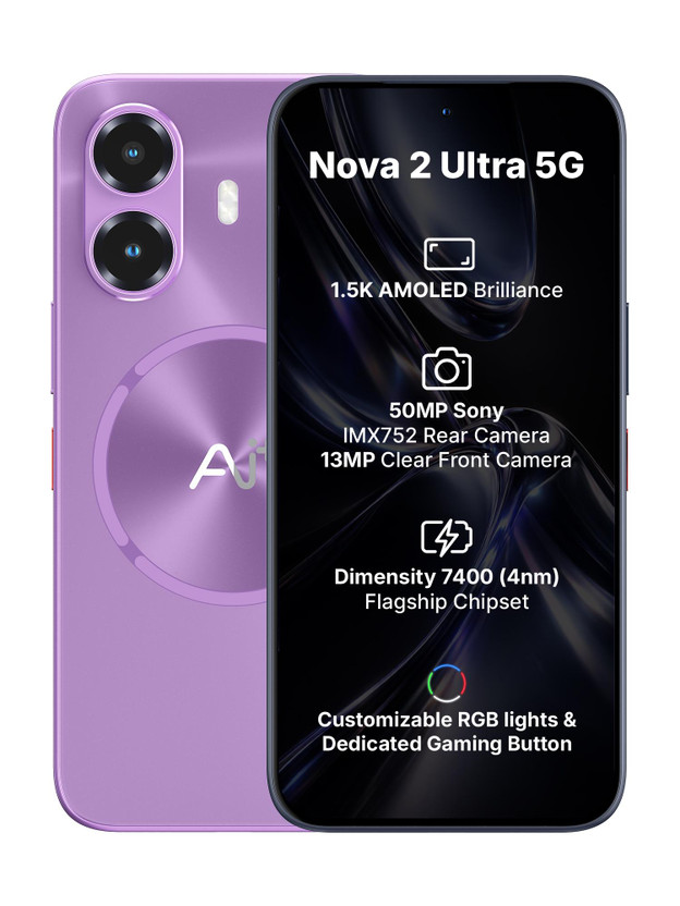 Ai+ Nova 2 Ultra 5G (Purple, 128 GB)(8 GB RAM)