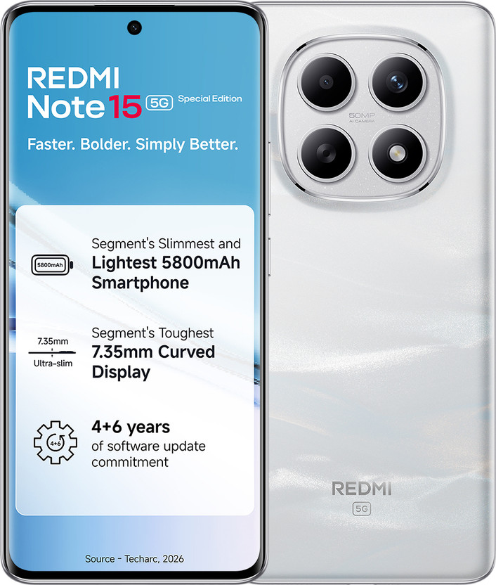 REDMI Note 15 SE 5G (Frosted White, 128 GB)(6 GB RAM)