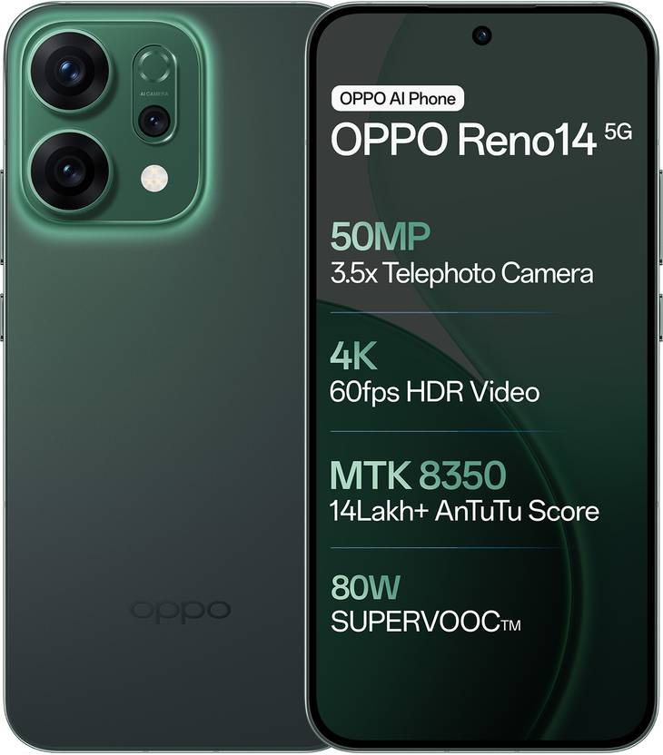 OPPO Reno14 5G (Forest Green, 256 GB) 8 GB RAM