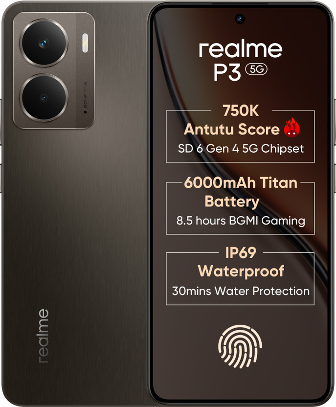 Realme realme P3 5G (Comet Grey, 128 GB)(8 GB RAM) - Flipkart Deal