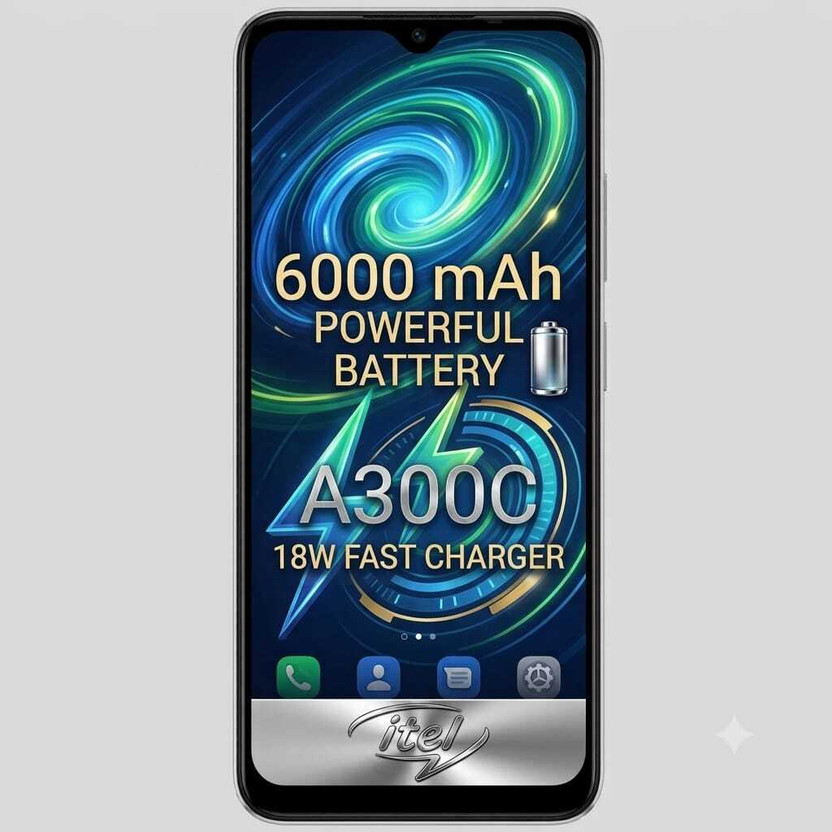 itel A300C (SILVER MIST, 64 GB)(4 GB RAM)