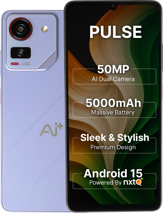 Ai+ Pulse 1 (Purple, 128 GB)(6 GB RAM)
