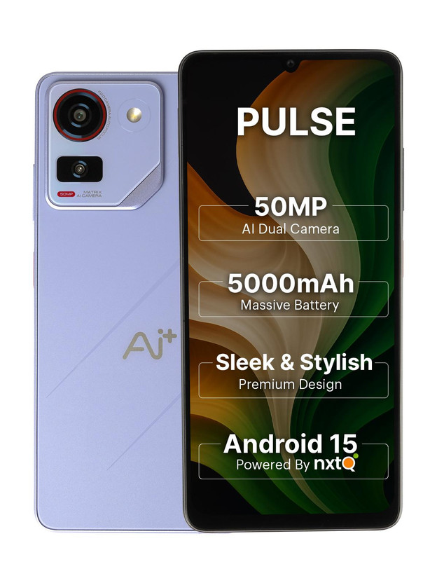 Ai+ Pulse 1 (Purple, 128 GB)(6 GB RAM)