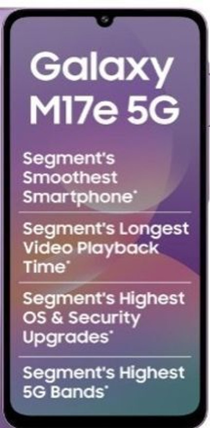 Samsung Galaxy M17e (Vibe Violet, 128 GB)(6 GB RAM)