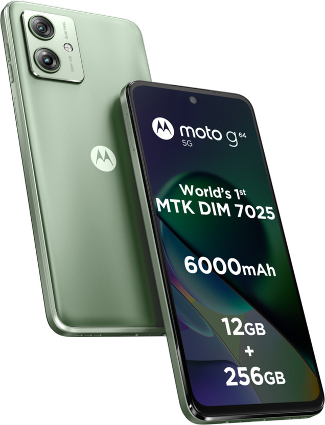 Motorola g64 5G (Mint Green, 256 GB)(12 GB RAM)