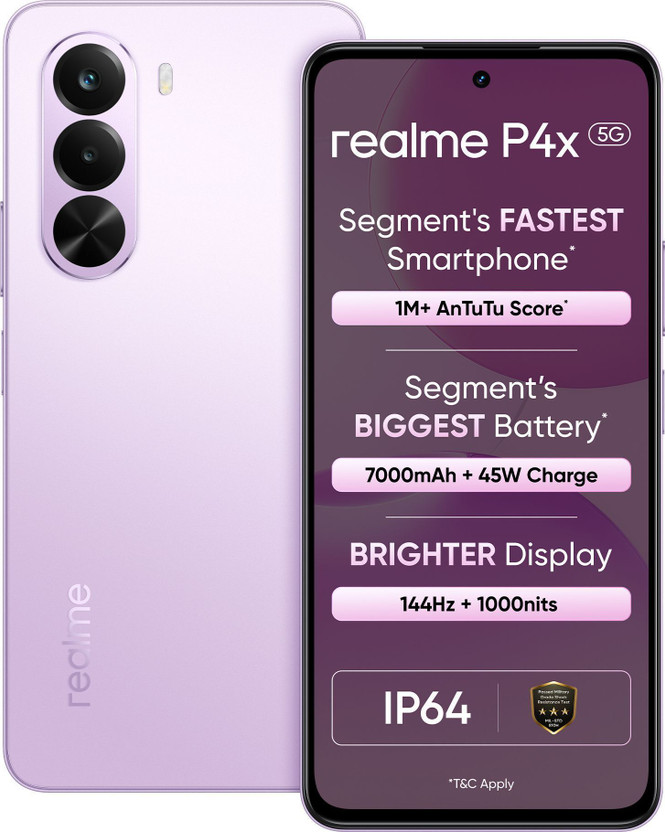 realme P4x 5G (Elegant Pink, 128 GB)(6 GB RAM)
