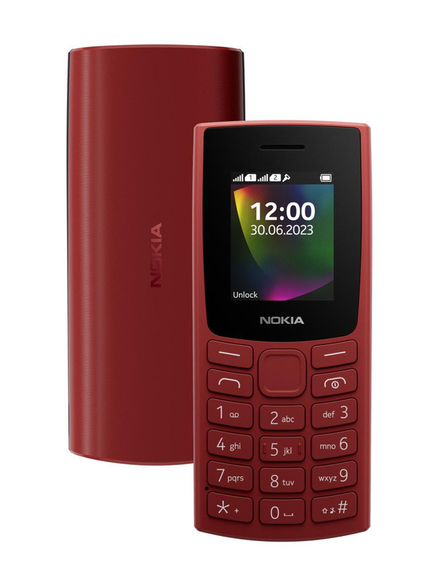 Nokia 106 Single Sim Keypad Phone with Built-in UPI App, MP3 Player(Terracotta Red)