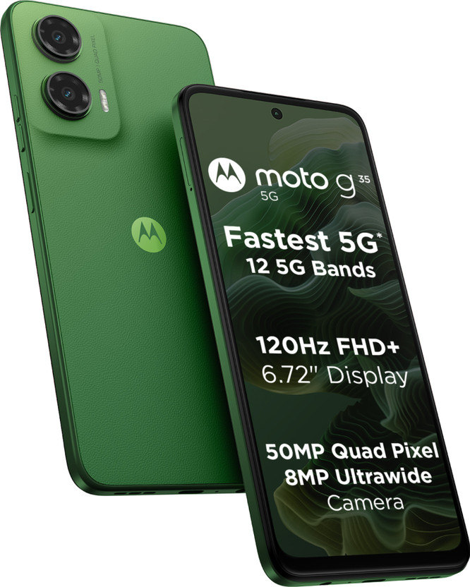MOTOROLA g35 5G (Leaf Green, 128 GB)(4 GB RAM)