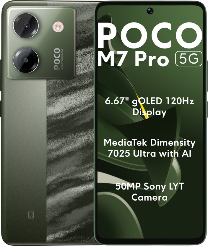 POCO M7 Pro 5G (Olive Twilight, 128 GB)(6 GB RAM)
