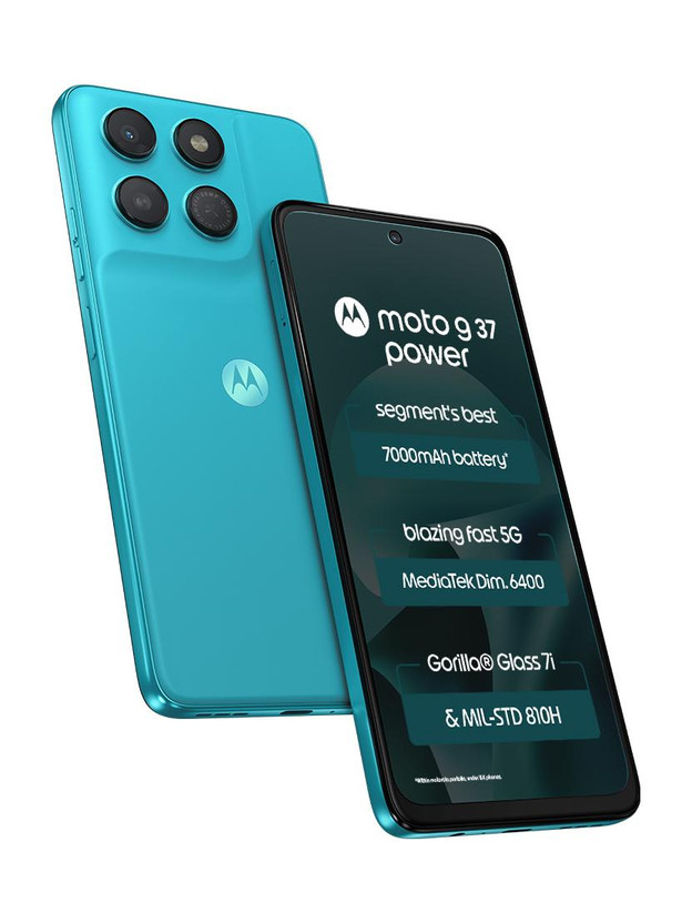 MOTOROLA g37 power (PANTONE Capri, 128 GB)(4 GB RAM)
