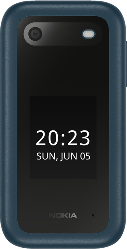 Nokia 2660 Flip 4G Volte Dual SIM keypad Phone, Dual Screen, MP3 Player(Blue)
