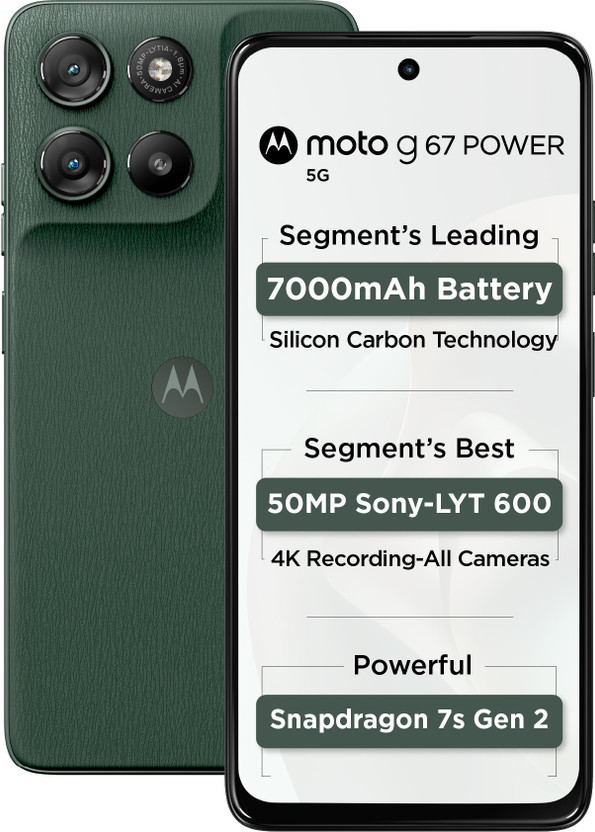 MOTOROLA g67 power 5G (Pantone Cilantro, 128 GB)(8 GB RAM)