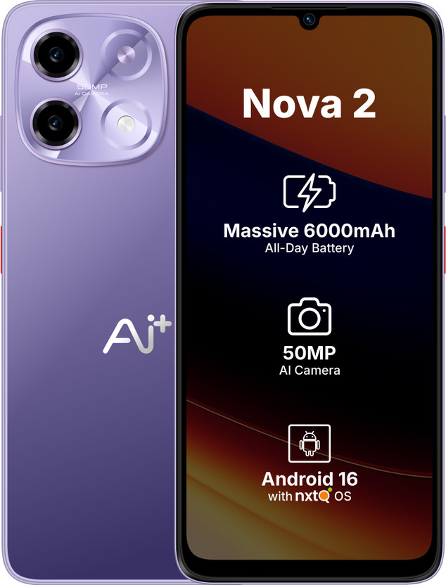 Ai+ Nova 2 5G (Purple, 128 GB)(6 GB RAM)
