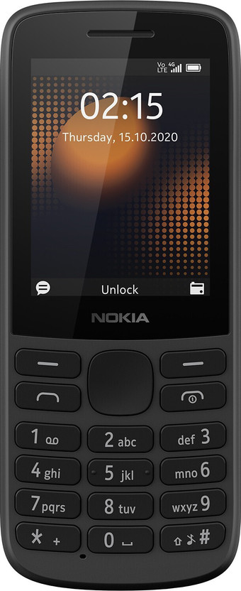 Nokia 215 DS 4G Keypad Phone with Long Battery Life,Wireless FM Radio(Black)