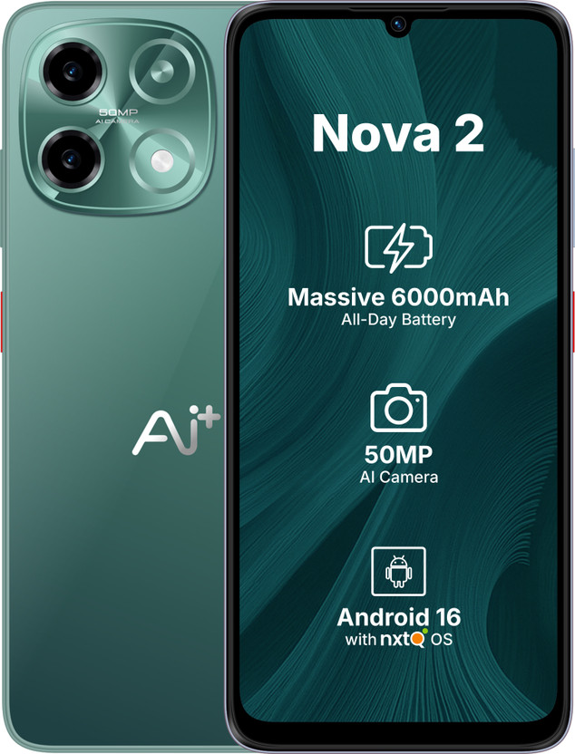 Ai+ Nova 2 (Green, 128 GB)(6 GB RAM)