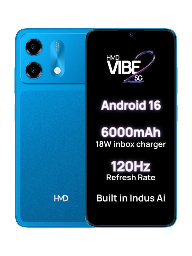 HMD VIBE2 5G (Nordic Blue, 128 GB)(6 GB RAM)