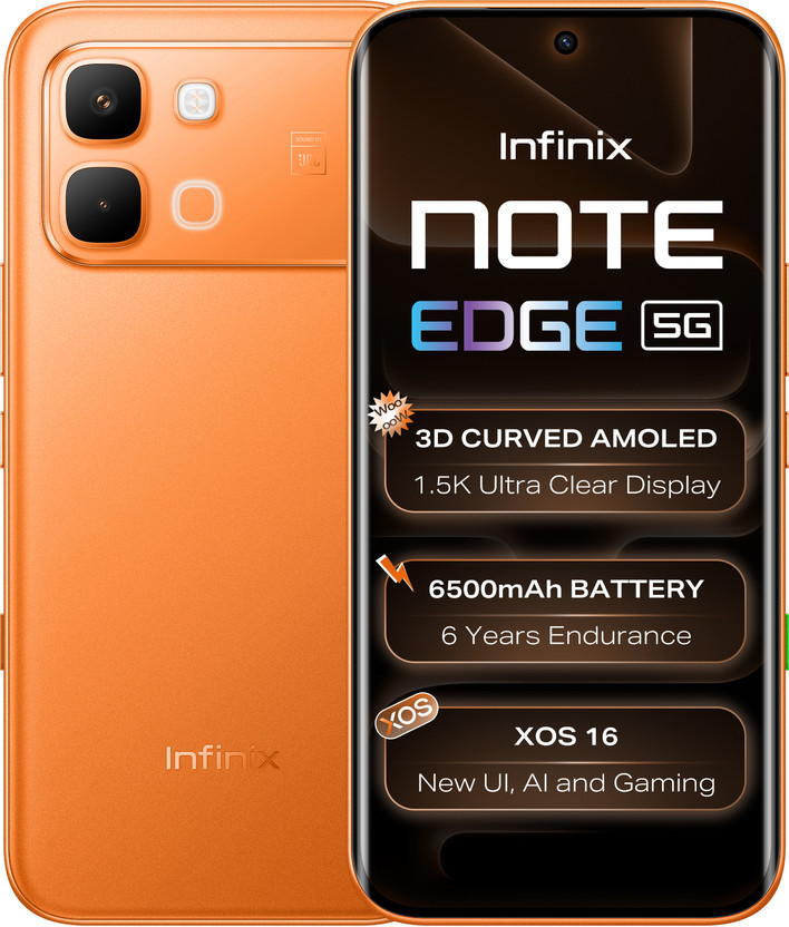 Infinix Note edge (Solar Orange, 256 GB)(8 GB RAM)
