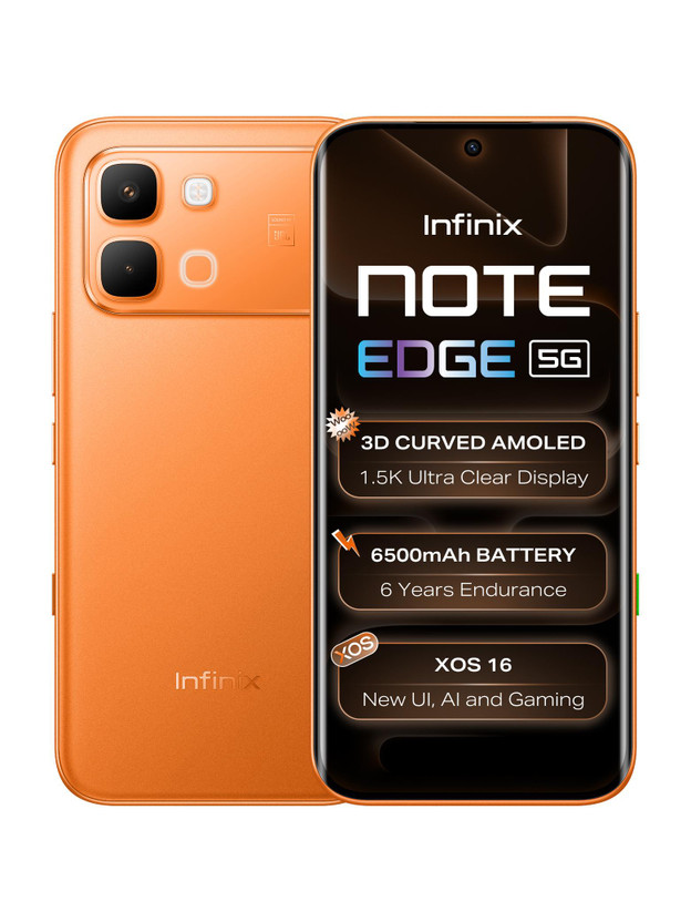 Infinix Note edge (Solar Orange, 256 GB)(8 GB RAM)