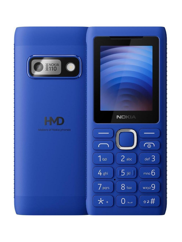 Nokia 110 Power Keypad Phone,Dual SIM, Camera, Long Lasting Battery,Phone Talker(Blue)